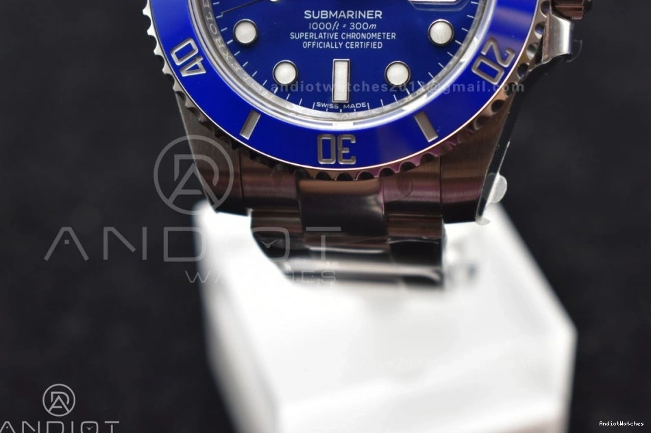 1:1 VS Ceramic 904L 1134 VSF Best Submariner LB Edition 116619 WaterResistant Steel Blue 0911
